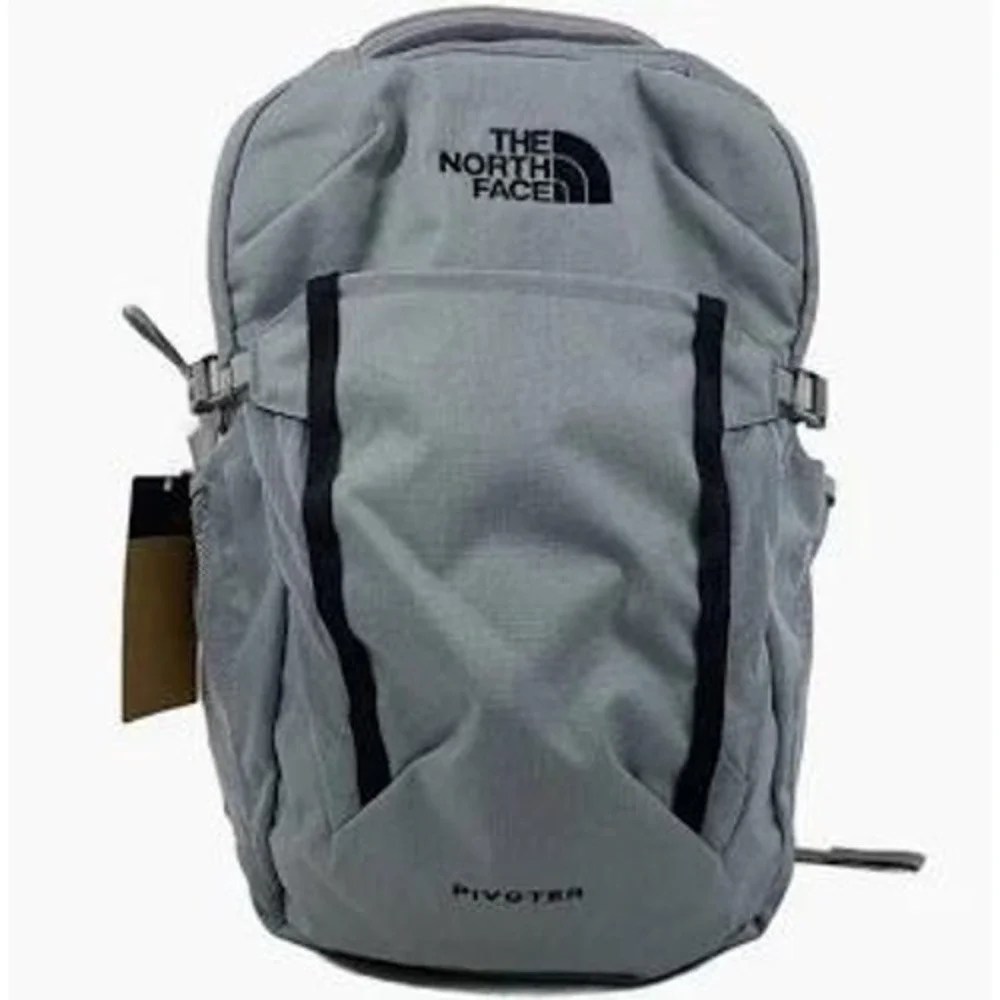 The North Face Pivoter Everyday Laptop Backpack Mid Grey Dark Heather/TNF Black
